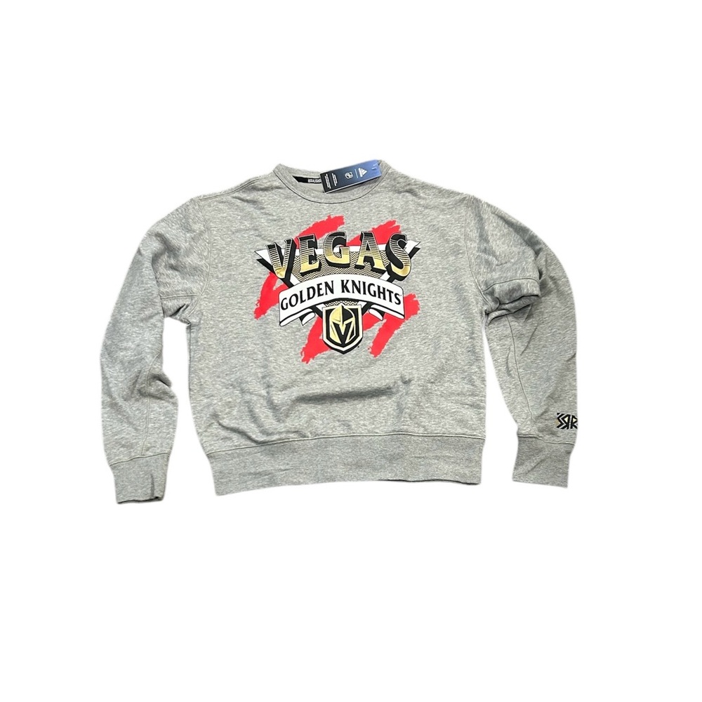 Las Vegas Golden Knights Adidas Crew Vintage Classic Crew Sweatshirt